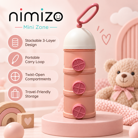 Stackable 3-Layer Dispenser & Snack Container
