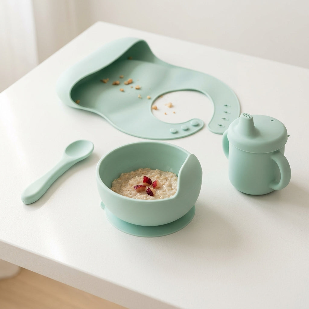 Soft Silicone Baby Feeding Set
